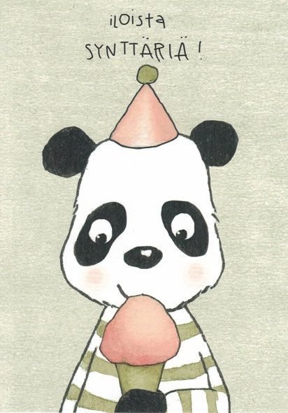 HENNA ADEL postikortti, Panda