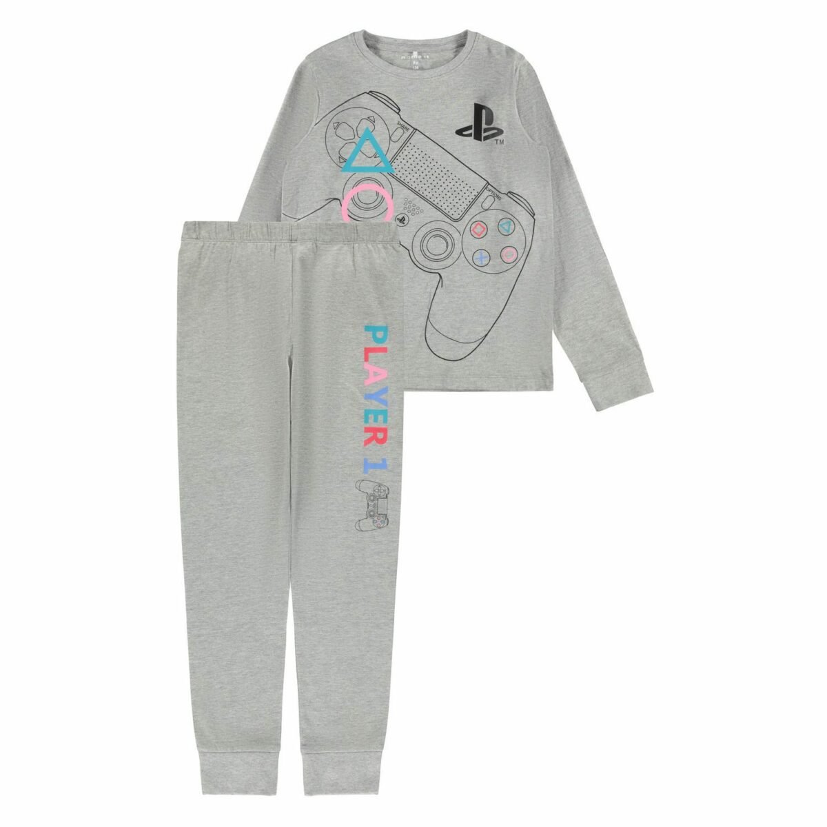 NAME IT NKMPLAYSTATION OLOF pyjama, Grey Melange