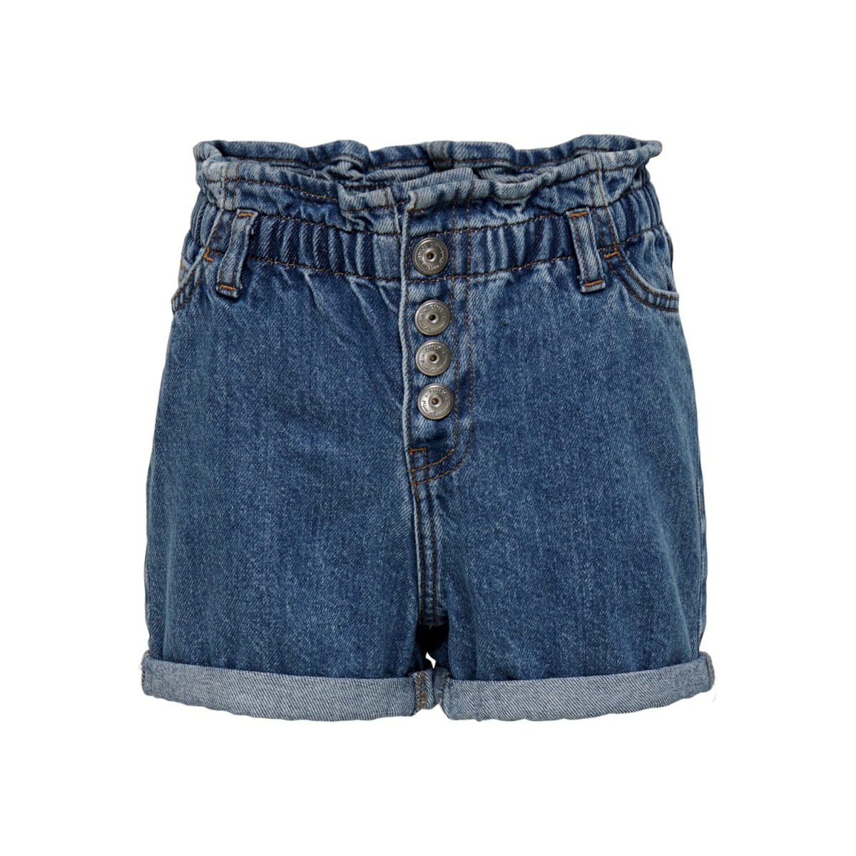 KIDS ONLY KOGCUBA PAPERBAG shortsit, Medium Blue Denim