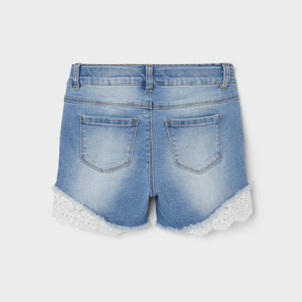 NAME IT NKFSALLI 5372 farkkushortsit, Medium Blue Denim