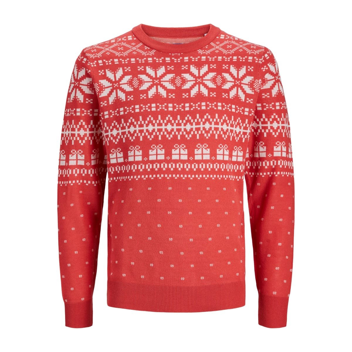 JACK&JONES JORHOLLY Jouluinen neulepaita, Rococco Red