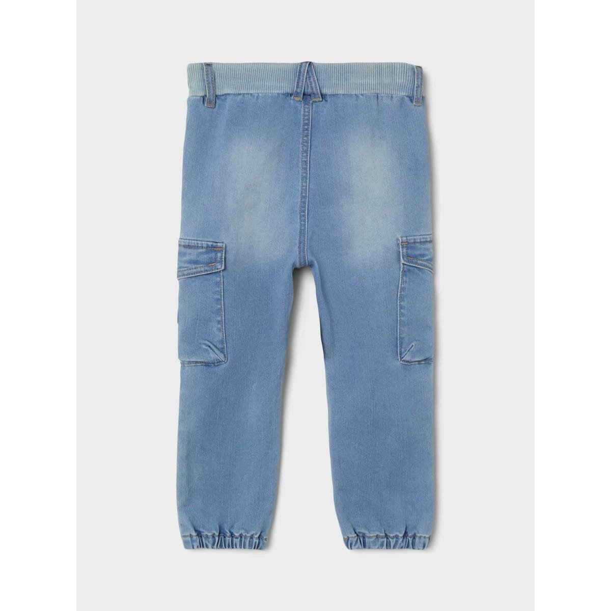 NAME IT NMMBEN BAGGY CARGO JEANS 9770, Medium Blue Denim