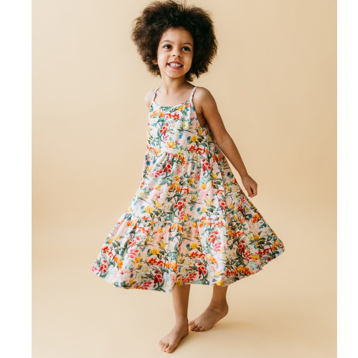 METSOLA lasten FLOWER POWER SUN DRESS mekko, Pink