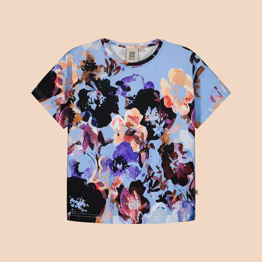 KAIKO lasten CHILLAX T-SHIRT, Sky Blue Anemone