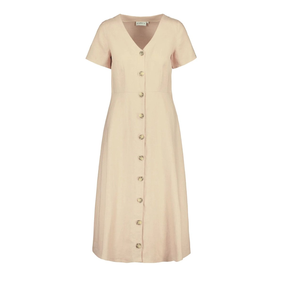 NAKOA aikuisten Penelope Linen Dress, Sandshell