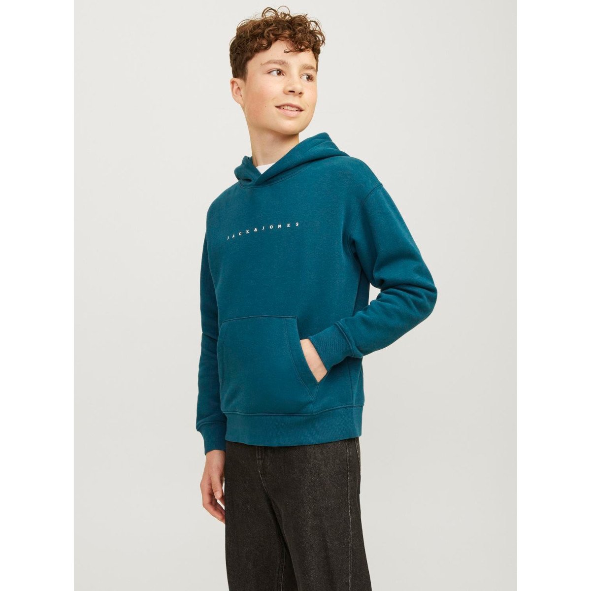 JACK & JONES JJESTAR LOOSE collegehuppari, Deep Teal