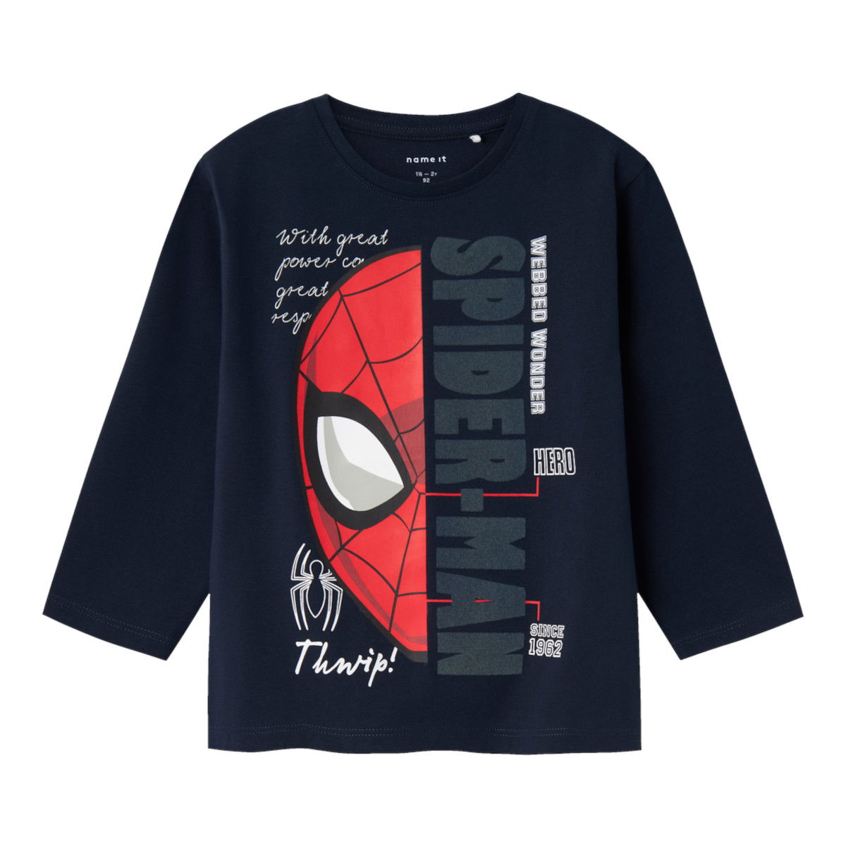 NAME IT NMMAKO SPIDERMAN trikoopaita, Dark Sapphire