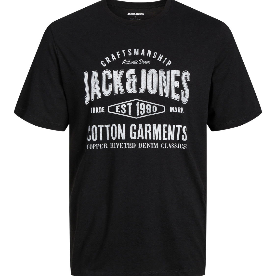 JACK & JONES JJJEANS t-paita, Black