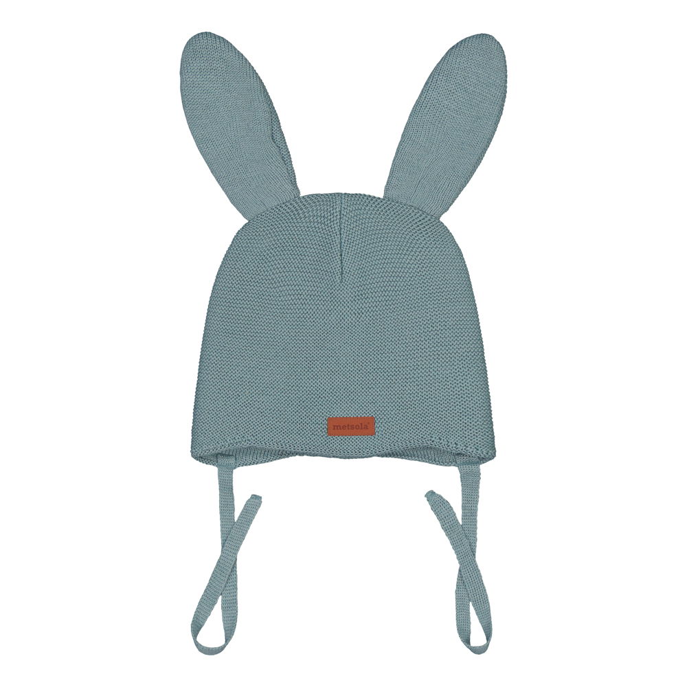 METSOLA lasten BUNNY HAT merinovillapipo, Cloudy Sky