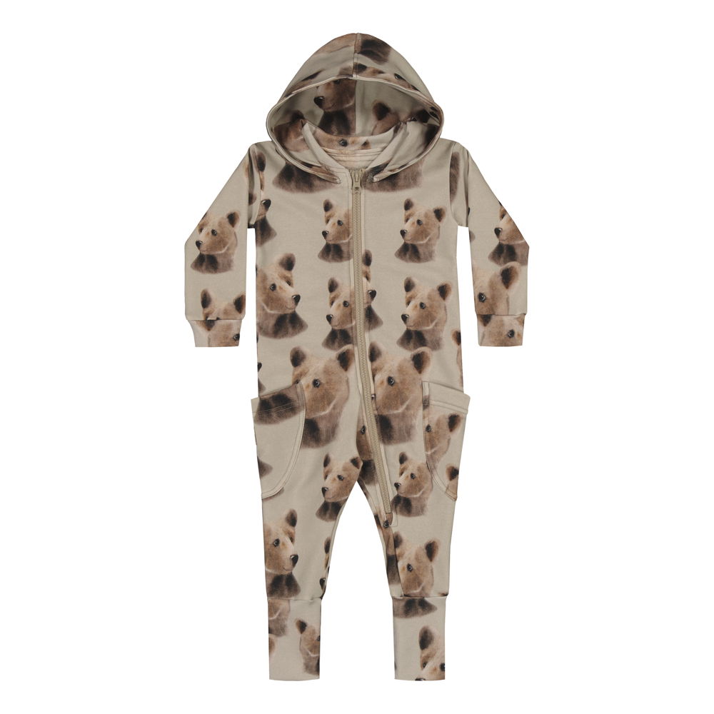 METSOLA lasten BEAR JUMPSUIT, Green