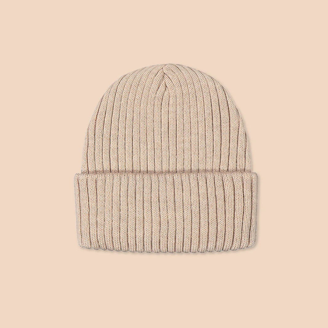 KAIKO aikuisten Rib Beanie, Light Sand