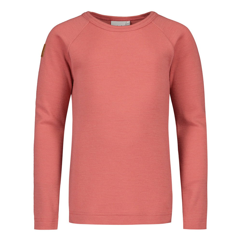 METSOLA lasten MERINO RIB SHIRT LS trikoopaita, Rasberry