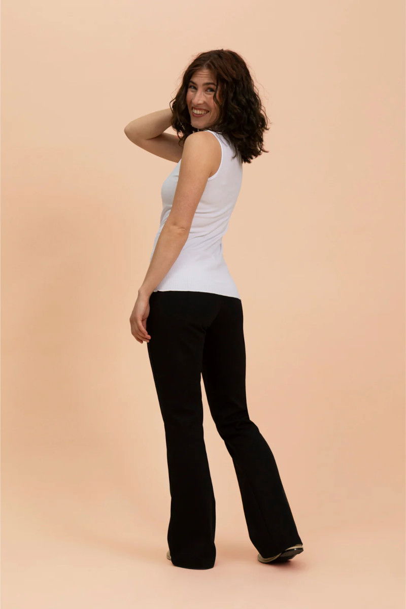 KAIKO FLARE PANTS housut, Black