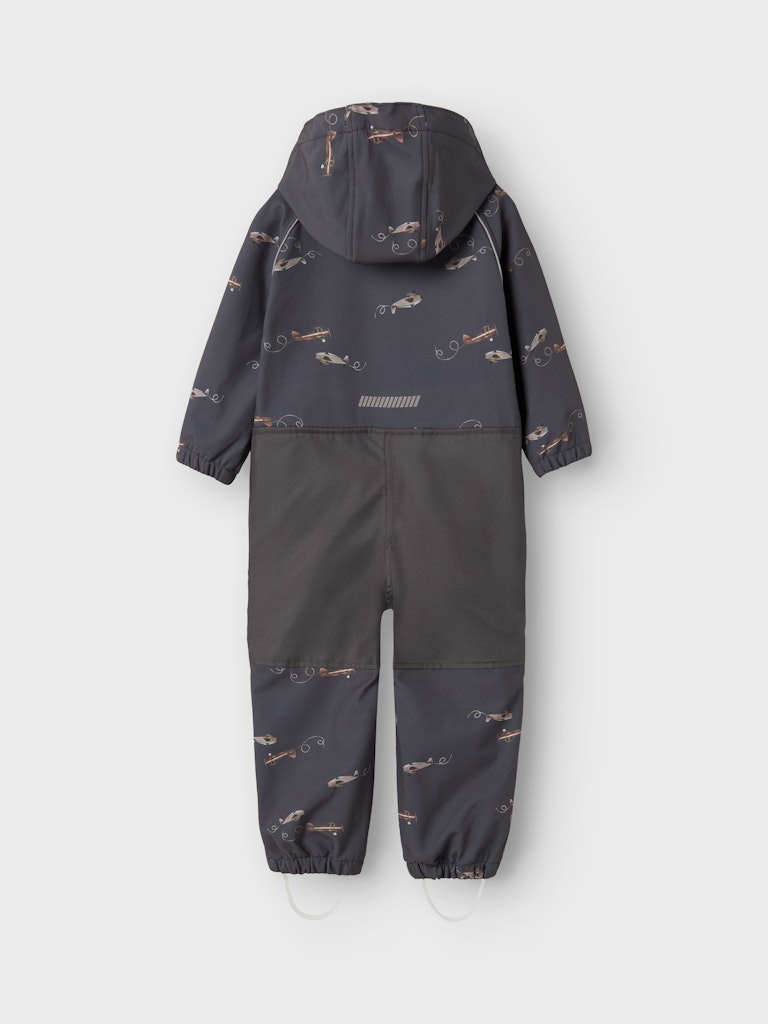 name it NMMALFA08 AIRPLANE softshell-haalari, ENNAKKOTILAUS Grey Pinstripe