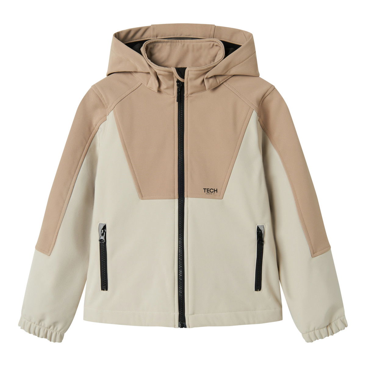 NAME IT NKNALFA08 BLOCK softshell-takki, ENNAKKOTILAUS Silver Mink