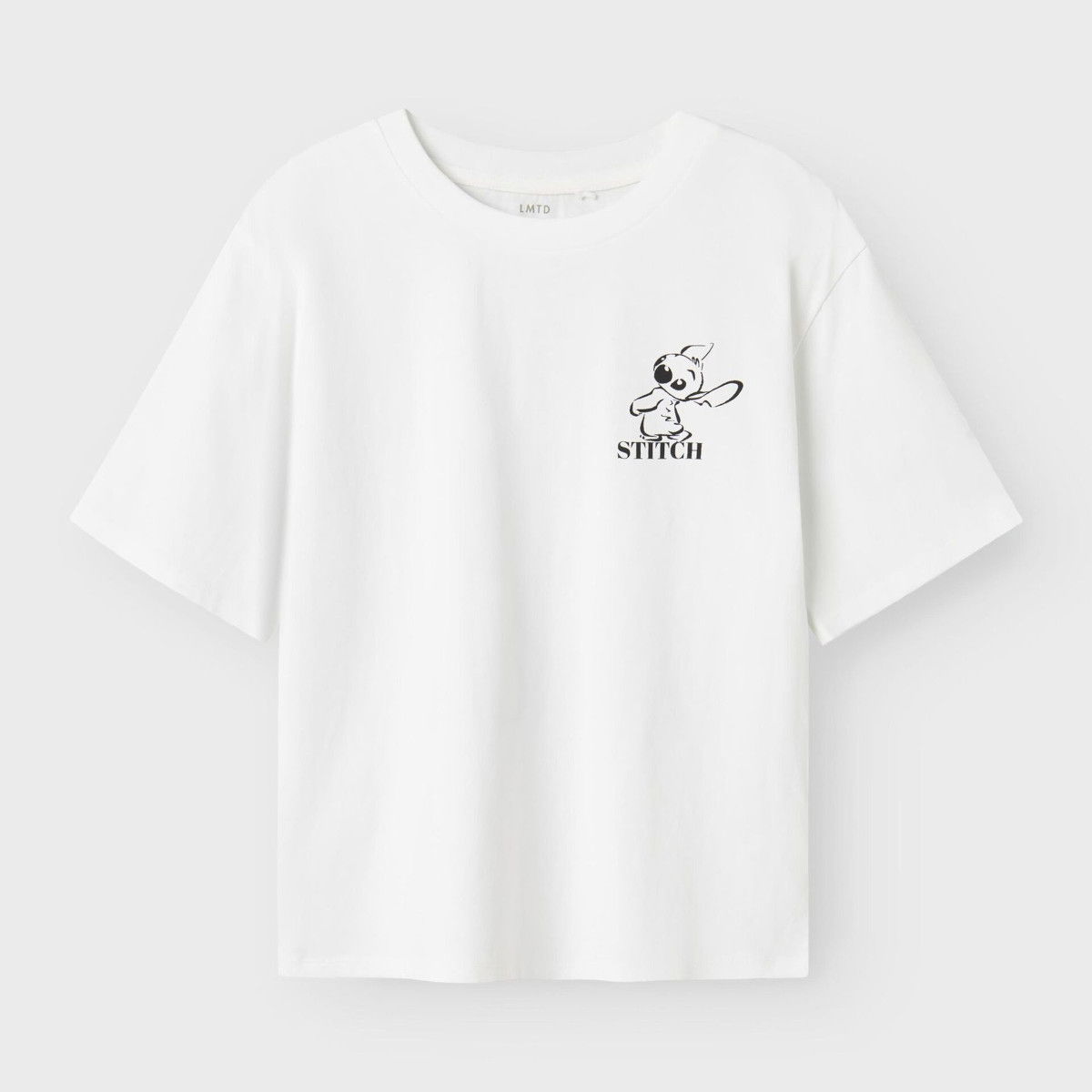 LMTD NLFJUZI STITCH t-paita, Bright White