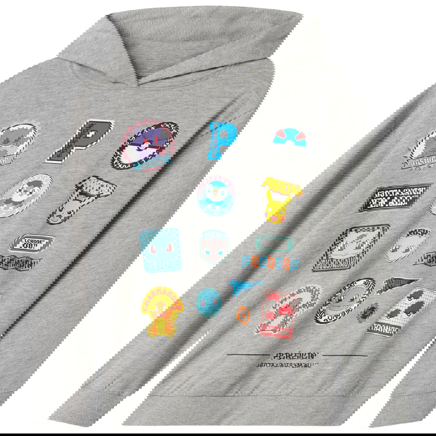 NAME IT NKMJIMM POKEMON huppari, Grey Melange