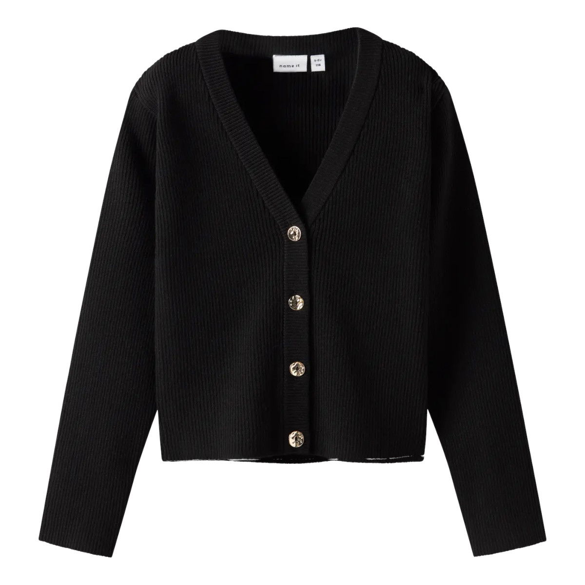 NAME IT NKFLARENLISE neuletakki, Black