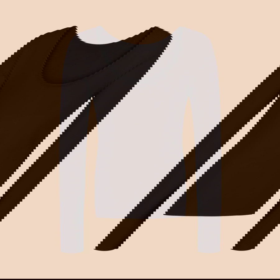 KAIKO SCOOP BACK TOP, Chocolate